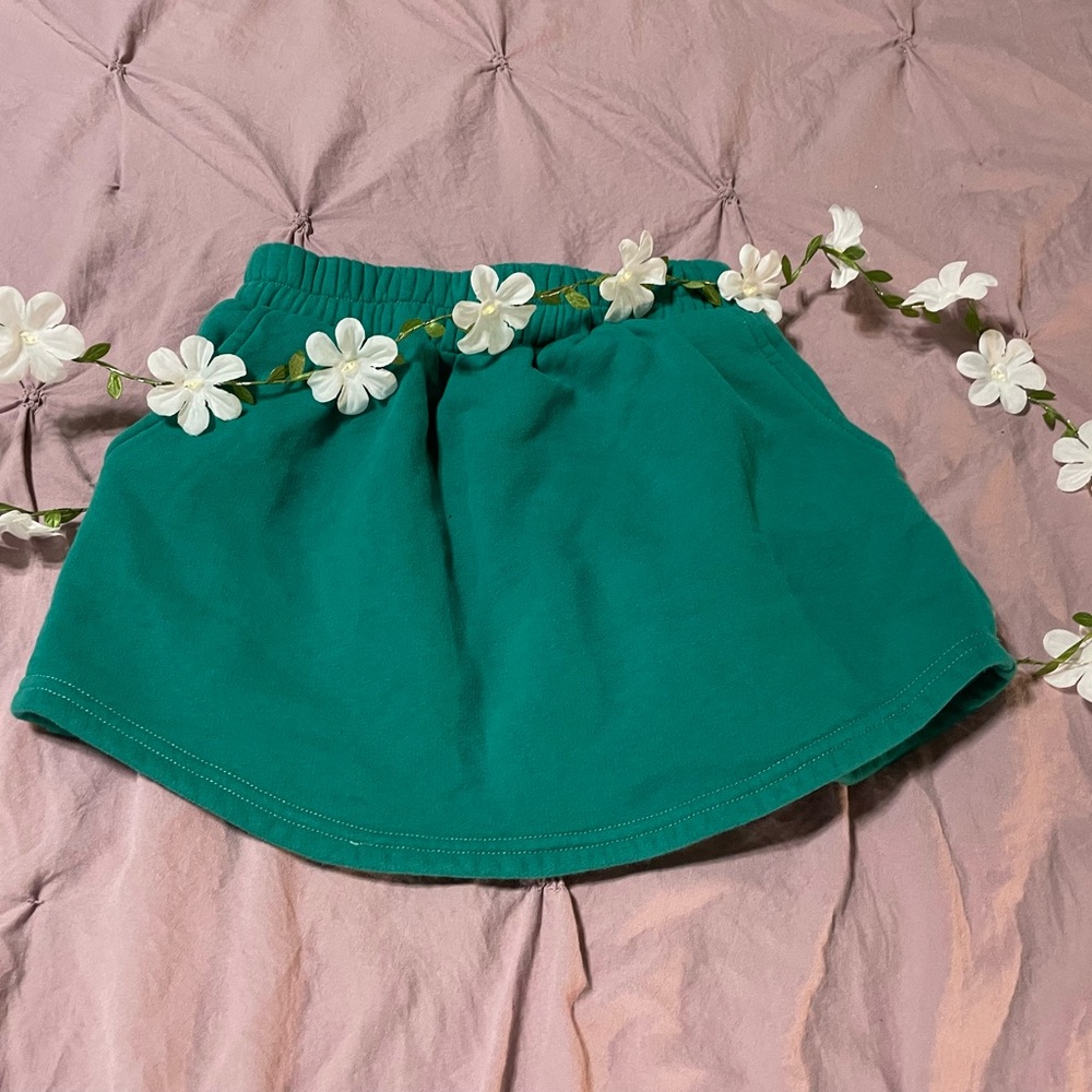 Gold Hinge Teal / Green Mini Skort So Sexy & Sporty Size Small